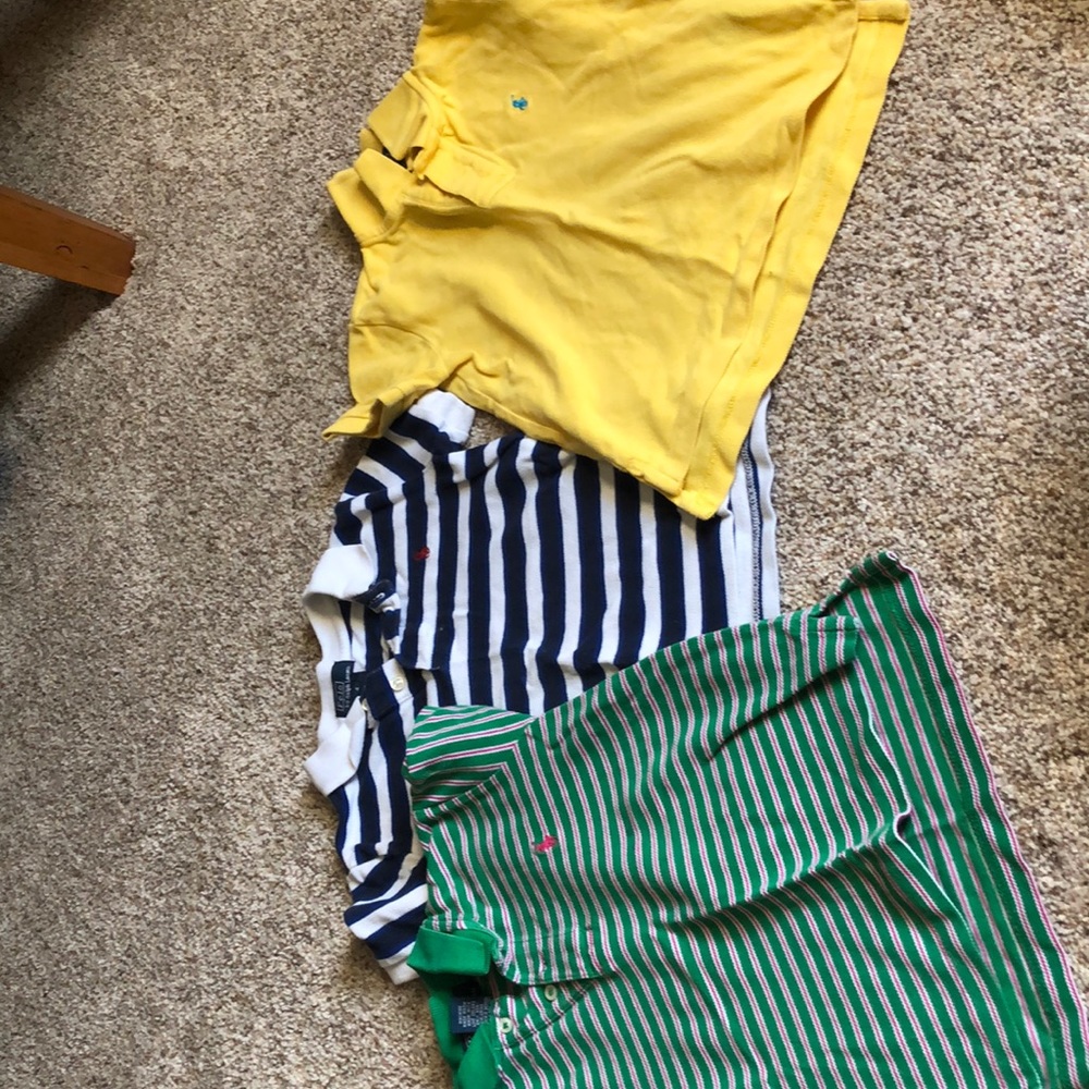 3 boys Ralph Lauren polo shirts